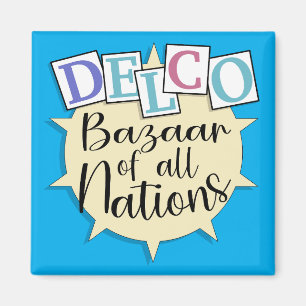Delco bazaar of all nations magnet