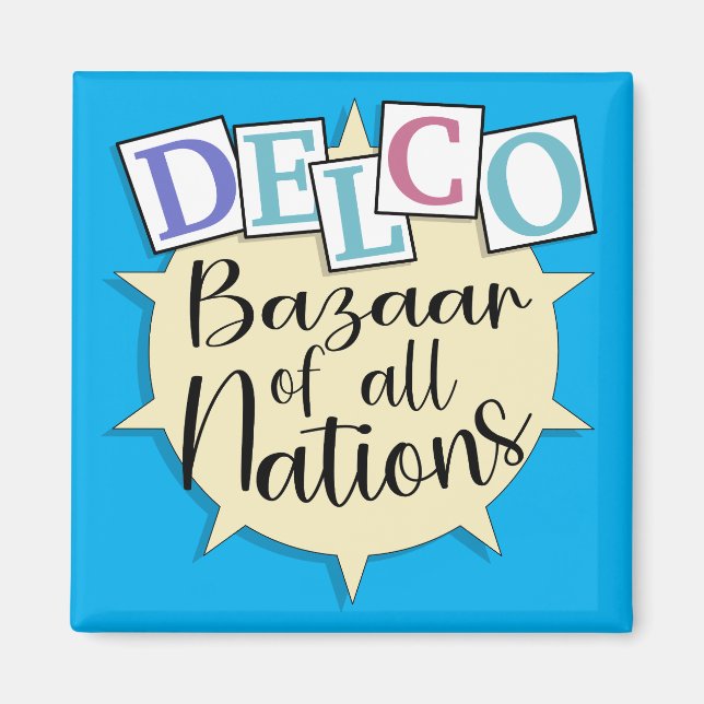Delco bazaar of all nations magnet (Front)