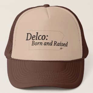 Delco Born and Raised Trucker Hat