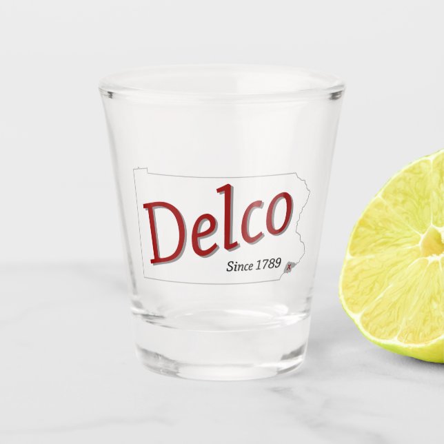 DELCO (R) since 1789 Shot Glass (Front)