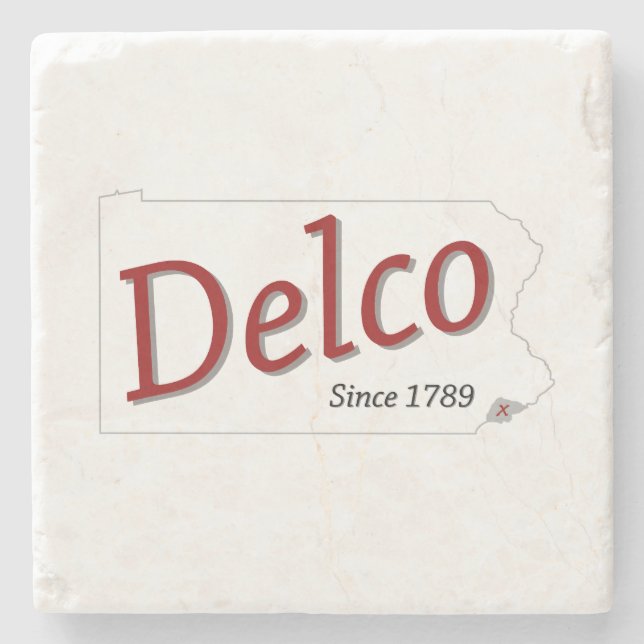 DELCO (R) since 1789 Stone Coaster (Front)