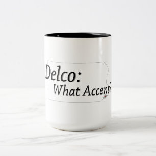 Delco - What Accent? Two-Tone Coffee Mug