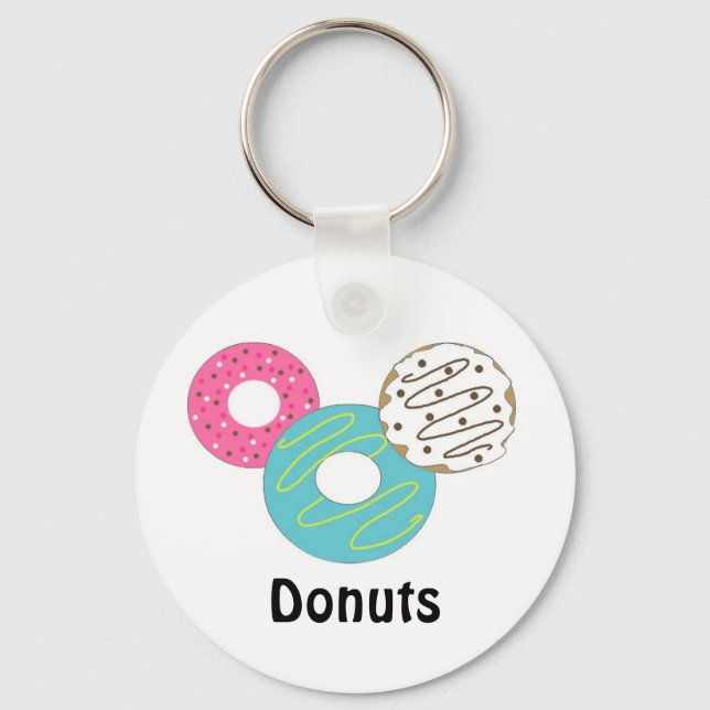 Delectable Doughnuts Key Ring (Front)