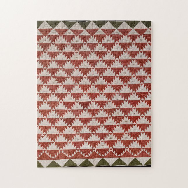 Delectable mountains quilt jigsaw puzzle (Vertical)