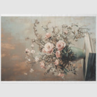 Delectable, Still Life, vintage pink rose floral