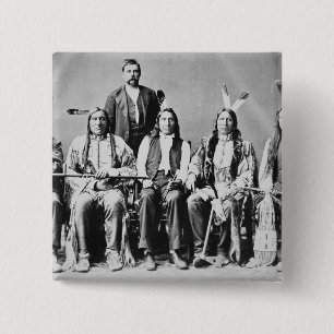 Delegation of Sioux chiefs, led by Red Cloud (1822 15 Cm Square Badge