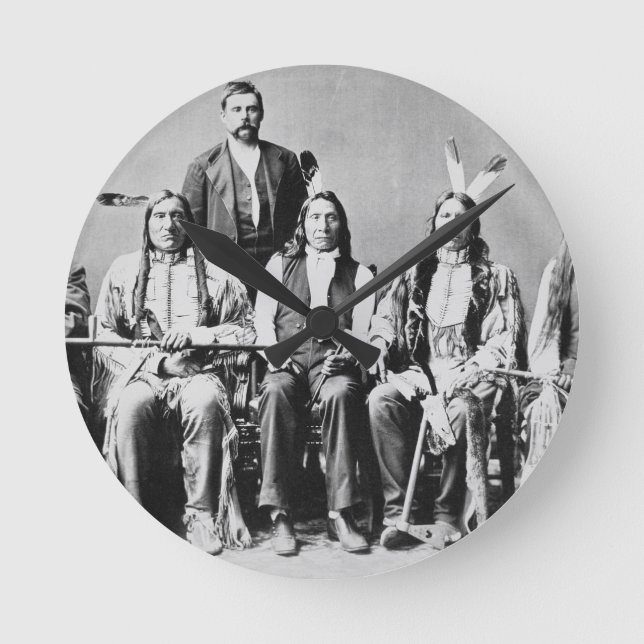Delegation of Sioux chiefs, led by Red Cloud (1822 Round Clock (Front)