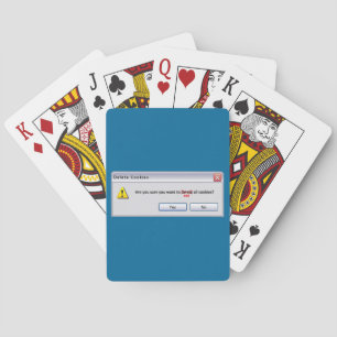 Delete Cookies Playing Cards