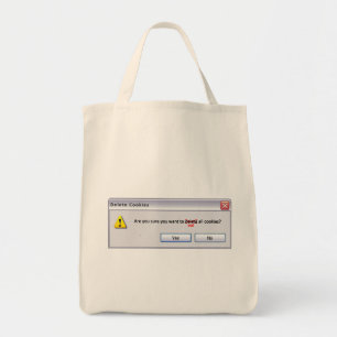 Delete Cookies Tote Bag