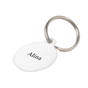 delete my text add own design small round pet tag