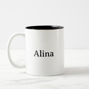 delete text add own design 11 oz  Two-Tone coffee mug