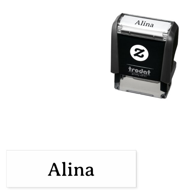 delete text add own design 1.4" x 0.4" self-inking stamp (In Situ)