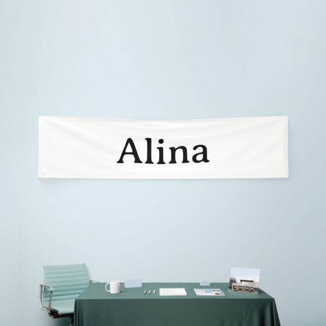delete text add own design 2.5' x 10' Indoor Banner (Tradeshow)