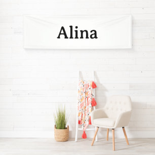 delete text add own design 2.5' x 8' Indoor Banner