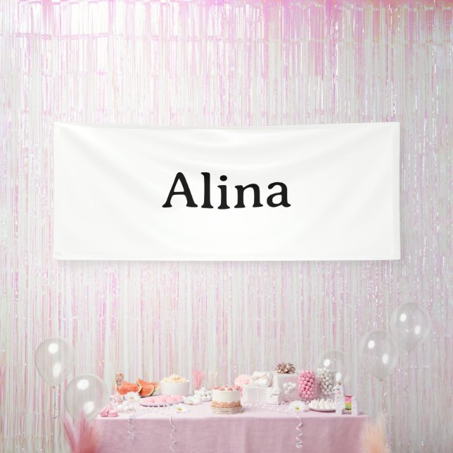 delete text add own design 4' x 10' Indoor Banner (Party)