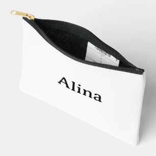 delete text add own design 8.5" x 6" accessory pouch