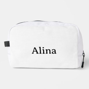 delete text add own design 9.5" x 8" x 3.75" dopp kit