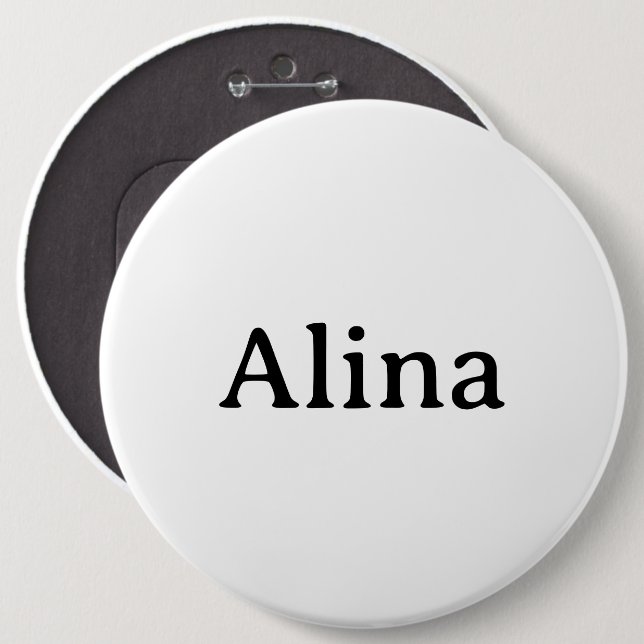 delete text add own design Colossal 6" Round 6 Cm Round Badge (Front & Back)