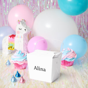 delete text add own design Large3" x 2.75" x 3.75" Favour Box