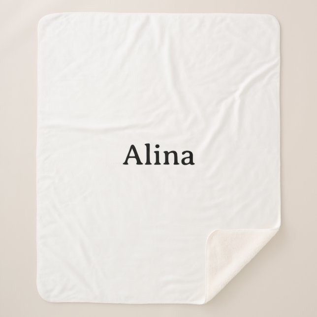 delete text add own design Medium Sherpa Blanket (Front)