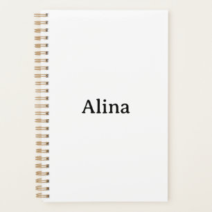 delete text add own design Small 5.5" x 8.5" Planner