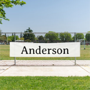 Delete Text Replace Own Design 2.5' x 12' Outdoor Banner