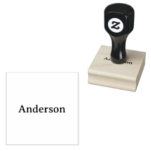 Delete Text Replace Own Design 2" x 2" Rubber Stamp