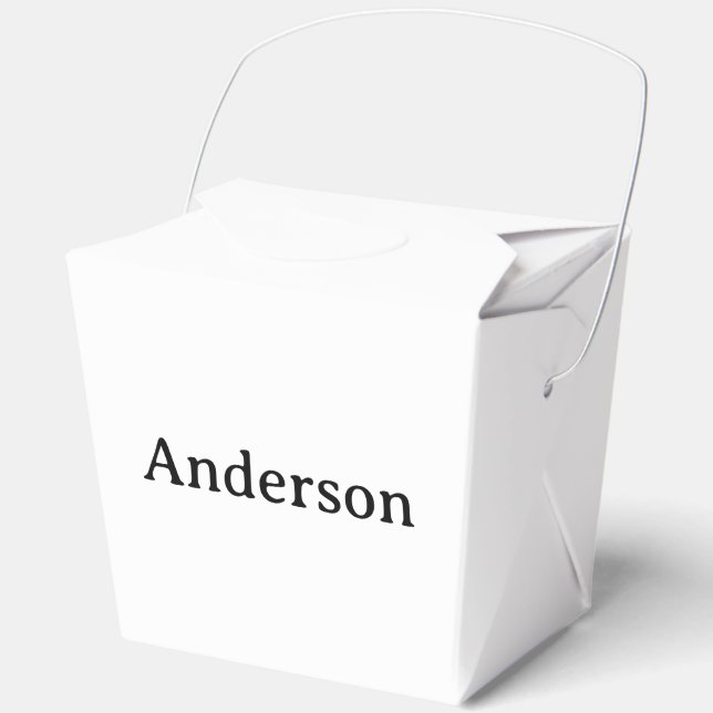 Delete Text Replace Own Design 3" x 2.75" x 3.75" Favour Box (Front)
