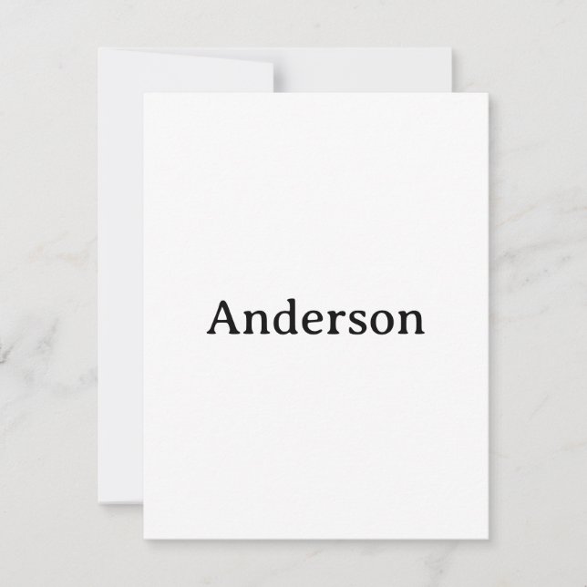 Delete Text Replace Own Design 4.25"x5.5" Squared  Thank You Card (Front)
