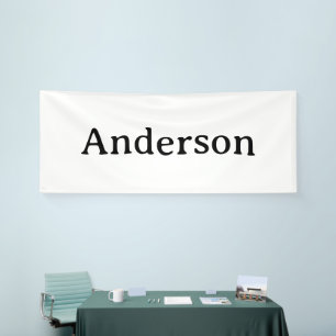 Delete Text Replace Own Design 4' x 12' Indoor Banner