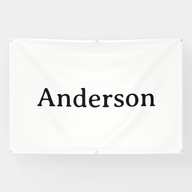 Delete Text Replace Own Design 4' x 6' Outdoor  Banner (Horizontal)