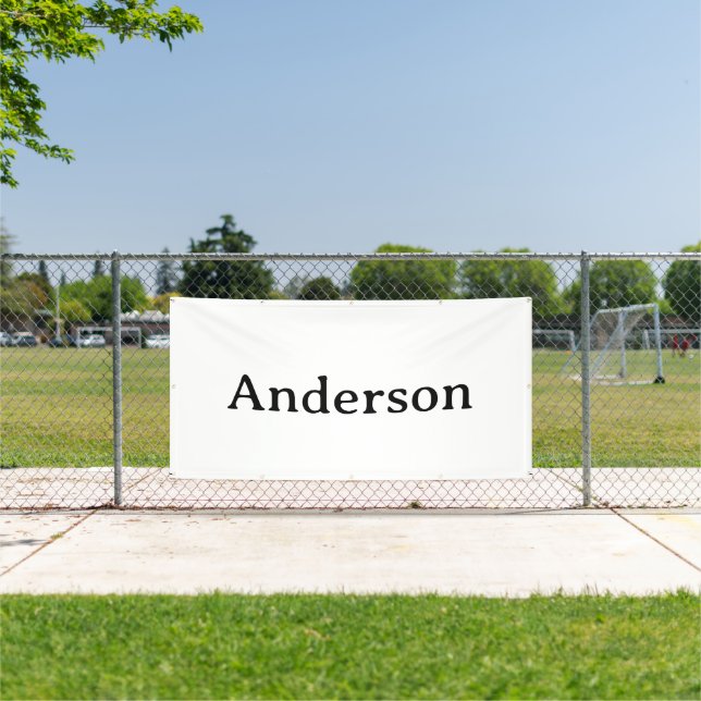 Delete Text Replace Own Design 4' x 8' Outdoor  Banner (Insitu)