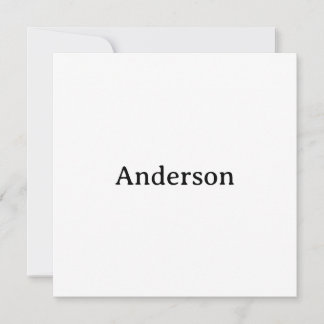 Delete Text Replace Own Design 5.25" Squared  Thank You Card