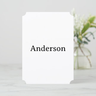 Delete Text Replace Own Design 5" x 7" Ticket Thank You Card