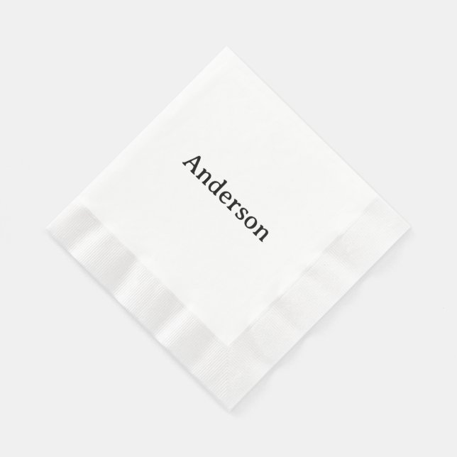Delete Text Replace Own Design Coined Luncheon Napkin (Corner)