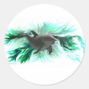 Delfinbaby Classic Round Sticker