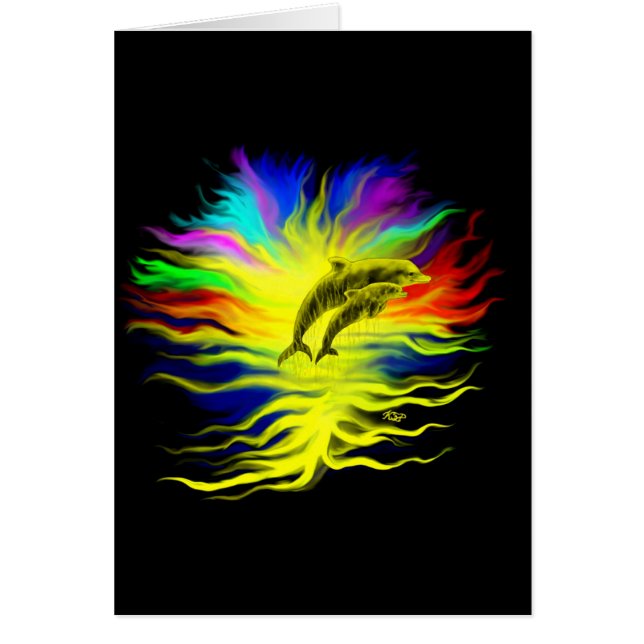 Delfine im Sonnenschein (Front)