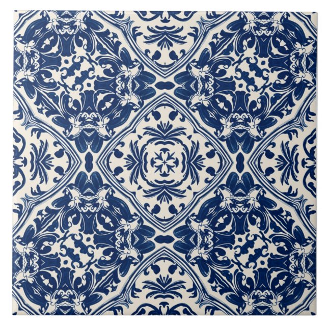 delft 3 style ceramic tile (Front)