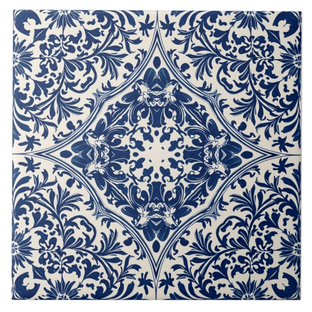 delft 4 style ceramic tile (Front)