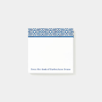 Delft Blue Border Post-it Notes