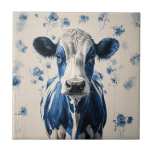 Delft Blue Cow – A Timeless Artistic Tribute Ceramic Tile