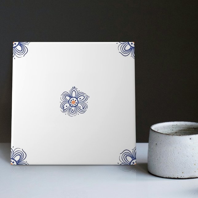 Delft Blue Matching Dutch Indigo Mix Match Empty C Ceramic Tile (Creator Uploaded)
