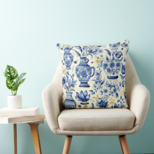 Delft Blue Splendour Cushion