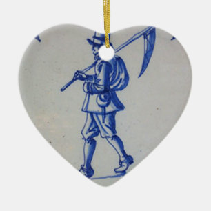 Delft Blue Tile - Template Ceramic Ornament