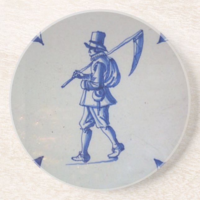 Delft Blue Tile - Template Coaster (Front)