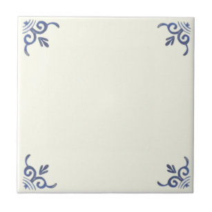 Delft Blue Tile to Personalise or Mix & Match 