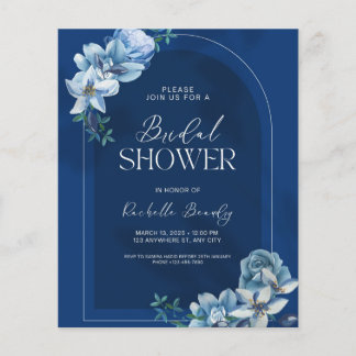 Delft Blue White Chinoiserie Floral Bridal Shower 
