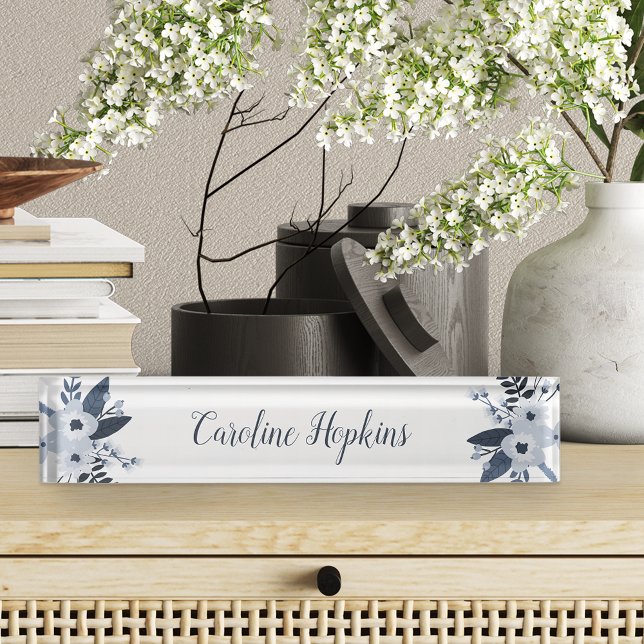Delft Floral Nameplate (Creator Uploaded)