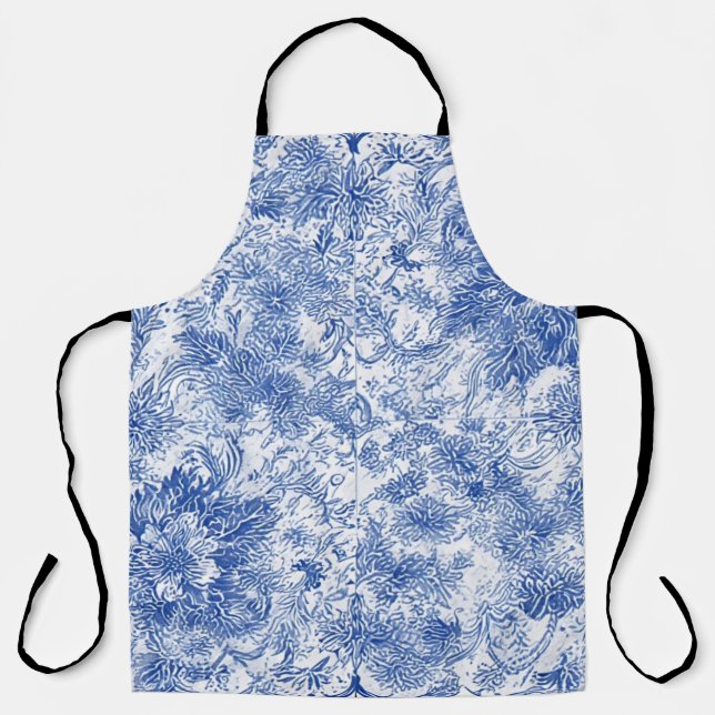 Delft Floral Tapestry - Apron (Front)