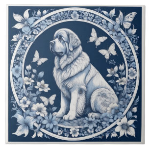 Delft Garden Newfoundland Deep Blue Ceramic Tile